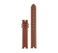 DKWOIS Compatibile con cinturino g-ucci notch ya141401 ya141501 Cinturino for orologio in pelle da donna GC Catena in pelle 12mm 14mm Bracciale da polso morbido(Brown-no buckle,12mm)