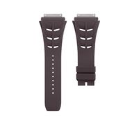 DKWOIS Interfaccia compatibile con cinturino in gomma for orologio Richard Mille RM30M/055/35 - Cinturino in fluoroelastomero importato con fibbia in acciaio(Coffee,105mm and 75mm)