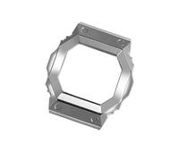 DKWOIS Set di cinturini for orologio modificati, compatibili con Casio Square GX-56BB GXW-56, cinturino in metallo con cassa in acciaio inossidabile(Silver case)