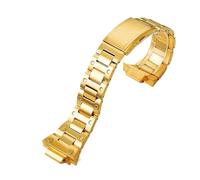 DKWOIS Set di cinturini for orologio modificati, compatibili con Casio Square GX-56BB GXW-56, cinturino in metallo con cassa in acciaio inossidabile(Gold band)