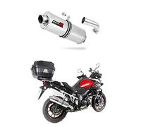 DL 1000 V-STROM Marmitta racing OVAL Dominator Exhaust Terminale di Scarico Silenziatore 2014 2015 2016