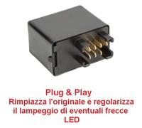 DL 650 V Strom V-Strom ABS da 2004 a 2016 Relè intermittenza frecce anche LED :