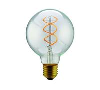 DL DAYLIGHTITALIA Lampadina LED Curved Vintage Globo Clear G.125 Spiral E27 5W 2200K 280lm Dimmer