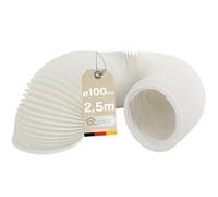 DL-pro 2,5 m Tubo scarico Ø100 mm - Tubazione flessibile PVC per cappa, climatizzatore, asciugatrice - NON adatto Ø102 mm