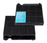 DL-pro 2x filtri al carbone attivo per Elica Model 15 Whirlpool 484000008575 AEG 9029793818 per cappa aspirante