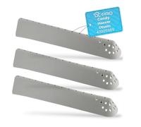 DL-pro 3 x Trascinatore per cestello 31x6,1x4,2cm per Candy Hoover Otsein 43005989 Set robusto di trascinatori con 31 fori, grigio, per tamburo della lavatrice