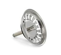 DL-pro Cestello per scolapiatti Ø 81 mm con pignoni 8 x 50 mm come Blanco 118150, filtro per scarico, 18 fessure per valvola a cestello, lavello, lavello