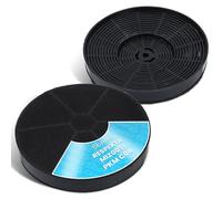 DL-pro Set di filtri ai carboni attivi, diametro 175 mm, per Respekta MIZ0031 MIZ 0031 PKM CO4 C04 Bomann KF568 Exquisit 1010035 2 filtri a carbone per cappa aspirante