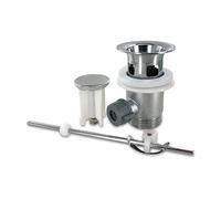 DL-pro Set di scarico valvola di scarico 1 1/4" con eccentrico e tappo cromo per lavabo lavabo