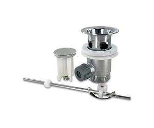 DL-pro Set di scarico valvola di scarico 1 1/4" con eccentrico e tappo cromo per lavabo lavabo