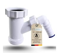 DL-pro - Sifone intermedio 1 1/2", colore: Bianco