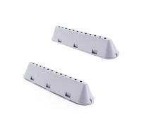DL-PRO Trascinatore lavatrice compatibile con Indesit Whirlpool C00268109 | Aletta in plastica bianca, 225 x 53 x 40 mm, 12 fori, set da 2 per lavatrice e lavasciuga