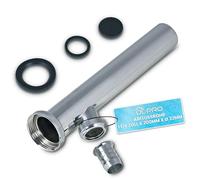 DL-pro Tubo di scarico regolabile da 1 1/4 pollici x 200 mm x 32 mm di diametro con attacco apparecchio Tubo a immersione per lavabo Sifone per lavatrice e lavastoviglie