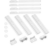 DL SERVICE Guide Frigorifero a Incasso Universali, 4 Guide per porta frigorifero e Kit di installazione integrato, adatte a tutte le marche come Beko, Smeg, Samsung