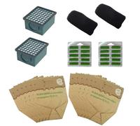 12 SACCHETTI +20 PROFUMI +2 FILTRI HEPA +2 FILTRI ODORI PER VK130/131 FOLLETTO