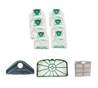 DL SERVICE Ricambi Kit adatto a Folletto Vk 200/220s | 6 Sacchetti + 2 Filtri + 1 Profumo + 1 Sottospazzola, ricambi compatibili per Manutenzione e Pulizia del Folletto