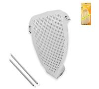 DL SERVICE Soletta per Ferro da Stiro Antilucido, Copriferro per Ferro da Stiro con Manico in Sughero