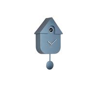 Karlsson Orologio a cucù moderno Cuckoo Metallizzato - Blu - 21,5 x 8,5 x 41 cm - Rettangolo - Termoplastica - Orologio da parete - Orologio da parete - Orologio a cucù