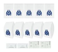 DLAIMI 10 Pezzi Sacchetto Aspirapolvere Compatibile con Miel e GN, Efficienza 3D Adatto per Complete C3/C2, Classic C1,S400i-S456i,S8,S5,S2 Series,Con Filtri di Protezione Motore,Filtro AirClean