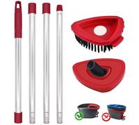 DLAIMI 3 PCS Testina di ricambio per mop in microfibra compatibile con Vileda Turbo 3-in-1, testina di ricambio per mop rotante con forte capacità pulente e facile da sostituire (Rosso-3)