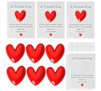 DLAIUSMALL Pocket Hug Token, A Little Pocket Hug Cuore (6 pezzi)