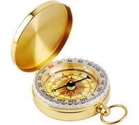 Dland Bussola Militare Glow in the Dark, Portatile Pocket Watch Flip-Open Bussol