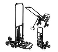 DlandHome Camion di Mano Carrello Pieghevole per Salire le Scale Carrello Portapacchi Portatutto Portasacchi