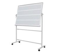 DLAZUM Lavagna Bianca bifacciale Mobile per la creazione di Musica con Pentagramma, Lavagna cancellabile a Secco, Angolo Regolabile in Altezza per la Scuola Domestica (90X120CM)