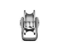 DLAZUM Ruota scanalata U/V/H in Acciaio Inossidabile 304, Ruota orientabile per cancello Scorrevole, cancello avvolgibile, Binario invertito, Macchine industriali,U Type-2 in