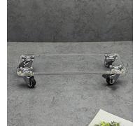 DLAZUM Supporto Regolabile per Piante e Fiori con Ruote bloccabili per Una Facile Mobilità e stabilità, Perfetto per esposizioni Interne ed Esterne.,Rectangle 30 * 20cm