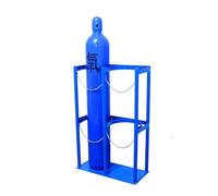 DLAZUM Supporto Verticale per bombole di Gas, Supporto per bombole di Ossigeno in Acciaio Resistente per stoccaggio e Trasporto sicuri,Blue-65x31x100cm