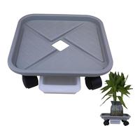 DLBTWDOYLS Vassoio per vasi da Fiori con Ruote girevoli, Vassoio per Piante con cassetto per l'acqua, Carrello per Piante Pesanti a 360°, portavaso Quadrato Liberamente spostabile (Grande 29.4)