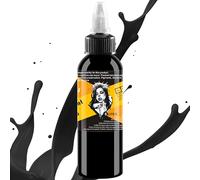 DLD Tattoo Magic Goddess - Inchiostro per ritratti Reaper Absolute Black Ink (4 oz 120 ml/bottiglia), sperimenta il fascino dei pigmenti neri di alta qualità, inchiostro liscio e realistico, migliora