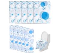DLDIZM Copriwater WC Monouso da Viaggio 10 Pezzi, Copri Water WC Usa e Getta,per Ospedali Uffici Bagni Pubblici, Copriwater Igienici Proteggi WC, Copertura WC Disposable Toilet Seat Cover