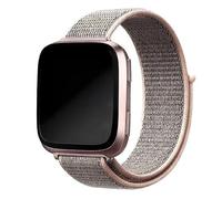 DLEEFCUVI Cinturina in nylon compatibile con Fitbit Versa 4 3 Band Smart Watch Sport Loop Belt Correa Bracciale morbido traspirante