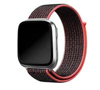 DLEEFCUVI Cinturina in nylon compatibile con Fitbit Versa 4 3 Band Smart Watch Sport Loop Belt Correa Bracciale morbido traspirante