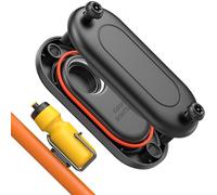 DLENP Supporto da bicicletta per Samsung SmartTag 2, custodia universale SmartTag 2, impermeabile, supporto per dispositivi GPS nascosti, antifurto, Android, nero