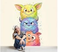 DLERFLOVR Carta da Parati Stack Mostruosi, 350x250cm Fotomurali in Seda Idee Creative Decorazioni Parete per Camera Letto, Soggiorno, Ufficio, TV Sfondo pour Créer Ambiance Naturelle et Calme, Beige