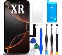 DlGl4U - Schermo LCD sostitutivo per iPhone XR da 6,1", con digitalizzatore touch, A1984, A2105, A2106, A2107, A2108, kit di riparazione incluso