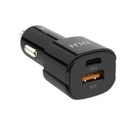 DLH - MOBILE ACCESSORIES Car Charger USB-C 20W Power Delivery (PD) e USB-A 18W QUIC
