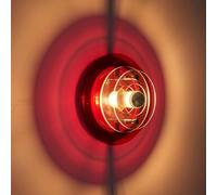 DLHH Applique da Parete Rotonda Moderna Lampada da Parete Creativa in Acrilico Trasparente a 3 Strati Lampada da Parete Bauhaus Art Decor Apparecchio di Illuminazione 6 Colori disponibi