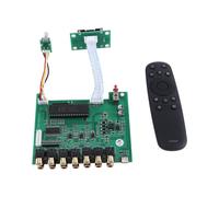 DLHiFi F11 M62446 Preamplificatore 5.1 6 Canali Display OLED con Telecomando Completamente Indipendente per Amplificatore HiFi DAC