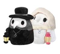Dlishka Peluche del Dottore della Peste+dei Giocattoli dell'infermiere-Cartone Animato per Cucire Gli Animali, Halloween Glow-in-The-Dark Dolls, Regalo Carino per San Valentino, Strega Medico.
