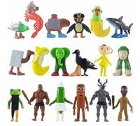 Dlishka Set Di Figurine Italian Brainrot,Tralalero Tralala,Shark,Scimmia E Altri Personaggi Meme Per Bambini E Adulti,Regalo Divertente Per Compleanno,Gaming E Amici. (F-18PCS)