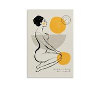 DLJGDS Poster artistico moderno e alla moda con giovane donna (4) poster da parete con copertina estetica poster design pittura per soggiorno camera da letto 61 x 91 cm senza cornice