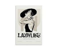 DLJGDS Poster artistico moderno e alla moda con giovane donna (9) poster da parete con copertina estetica poster design pittura per soggiorno camera da letto 40,6 x 61 cm senza cornice