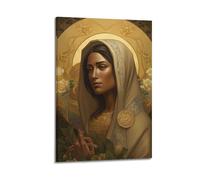 DLJGDS Poster religioso vintage con madre della speranza, dipinto decorativo da parete su tela, poster moderno per la camera da letto, 20 x 30 cm