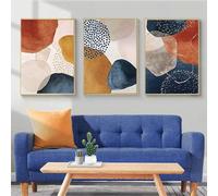 DLKAJFK Set di poster da parete moderno e minimalista, astratto, decorazione geometrica da parete, senza cornice (poster 03, 3 pezzi, 70 x 100 cm)