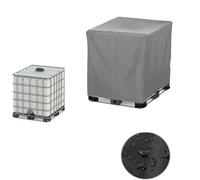 DLLDLGG Copertura per Cisterne Ibc Da 260 Galloni, Coperture per Pozzi D'acqua, Copertura per Cisterne Antipioggia Impermeabile Resistente Adatta A Cisterne per Acqua Da Giardino Esterne(Gray,300 Gall