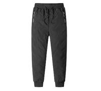 DLLDLGG Pantaloni da Tuta in Pile Foderati in Sherpa da Uomo, Pantaloni da Tuta Caldi Foderati in Sherpa, Pantaloni da Jogging Spessi e Caldi Attivi(Gray Leggings,3XL)